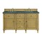 James Martin Vanities 60'' Double Vanity, Light Natural Oak w/ 3 CM Parisien Bleu Quartz Top 424-V60D-LNO-3PBL - alternate 1